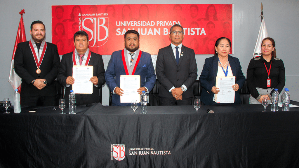 Firma del Convenio de Cooperación Interinstitucional entre la Universidad Privada San Juan Bautista y el Instituto de Educación Superior Tecnológico Público, Catalina Buendía de Pecho de Ica